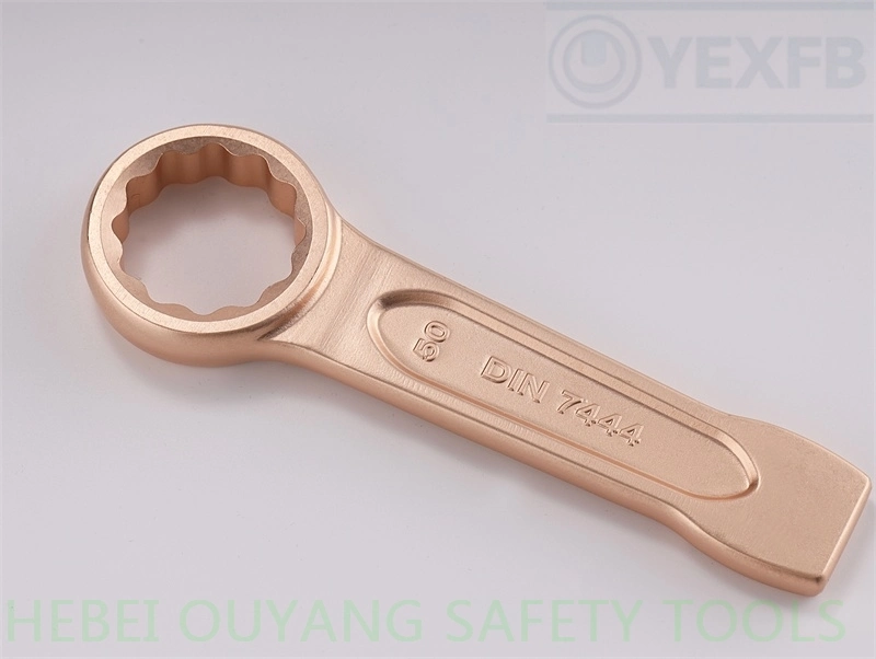 Non Sparking Safety Tools Striking/Slogging Box/Ring Wrench/Spanner 50mm, DIN 7444 