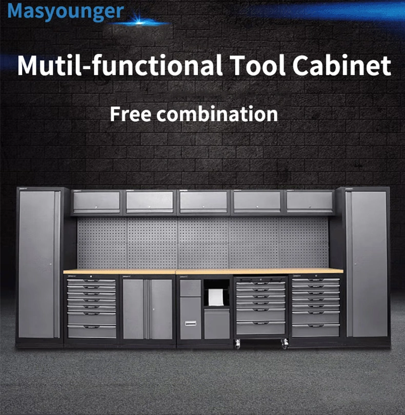 Tool Storage Cabinet Station / Garage Storage Solution / Metal Cabinet Storage Kinds of Tools