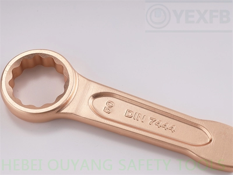 Non Sparking Safety Tools Striking/Slogging Box/Ring Wrench/Spanner 50mm, DIN 7444 