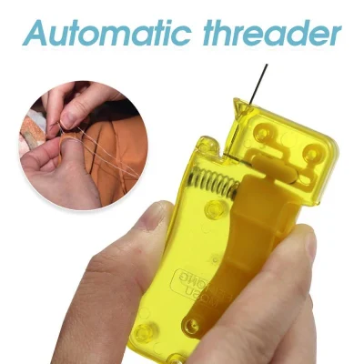 Enhebrador de aguja automático con logotipo personalizado, enhebrador de costura manual DIY, máquina de mano, inserción de puntada, dispositivo de hilo automático de costura, herramientas para el hogar