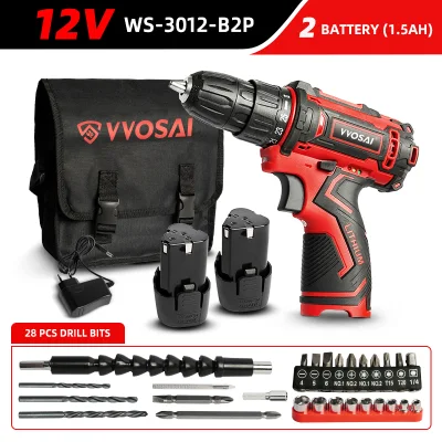 Spot Supply Oferta especial Vvosai 12V 1 año de garantía Destornillador eléctrico